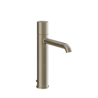 Miscelatore lavabo medio con scarico brushed brass unito habito 70005 Gessi
