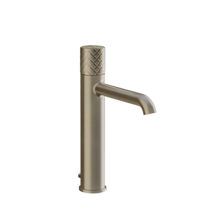 Gessi intreccio Miscelatore lavabo medio con scarico brushed brass 70105