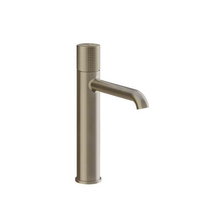 Miscelatore lavabo medio senza scarico brushed brass cesello 70406 Gessi
