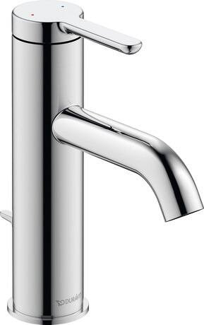 Duravit C1 Miscelatore lavabo Monocomando con scarico cromo C11020002010