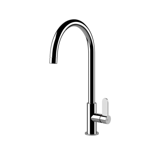 Miscelatore lavello monocomando con canna giravole cromo helium 60075 gessi