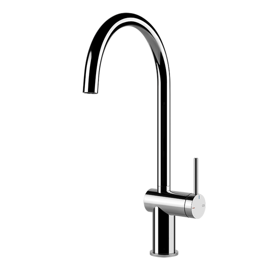 Miscelatore lavello monocomando con canna girevole foro cromo inedito 60411 gessi