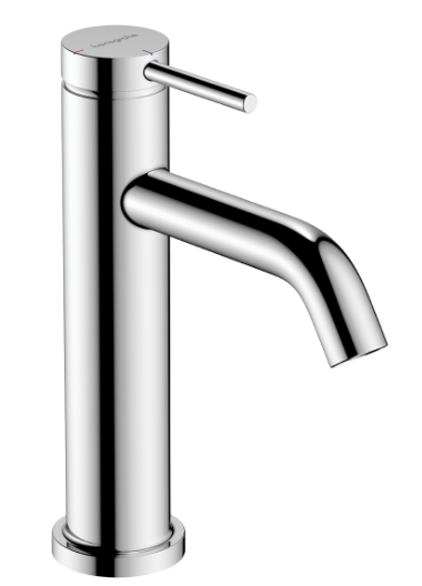 Hansgrohe Tecturis S Miscelatore monocomando lavabo 110 Cromo Lucido, vista frontale su sfondo bianco