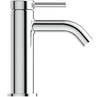 Ideal Standard Ceraline Nuovo Miscelatore Lavabo Alto Cromo Cromo Lucido, vista laterale del profilo e della forma