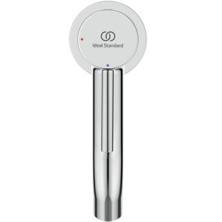 Ideal Standard Ceraline Nuovo Miscelatore Lavabo Alto Cromo Cromo Lucido visto dall'alto con scarico e interno visibili