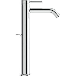 Ideal Standard Ceraline Miscelatore Monocomando Lavabo Alto Cromo Lucido, vista laterale del profilo e della forma
