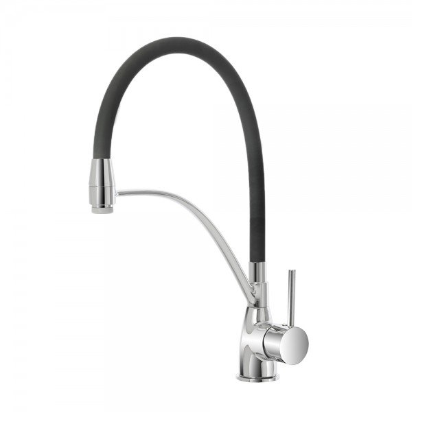 Miscelatore monocomando lavello con canna in silicone Kitchen