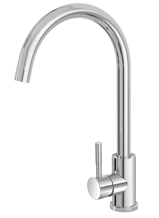 Miscelatore monocomando lavello cucina canna alta cromo kitchen feridras