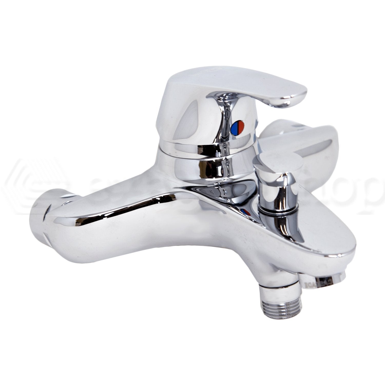 Ideal Standard Cerasprint Miscelatore Vasca Esterno Cromo Cromo Lucido, vista laterale dello spessore e del bordo