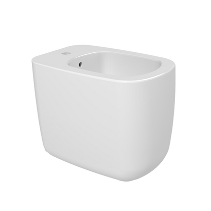 Ceramica Flaminia MonÃ² Bidet filo muro monoforo a pavimento con troppopieno e kit fissaggio in ceramica bianco