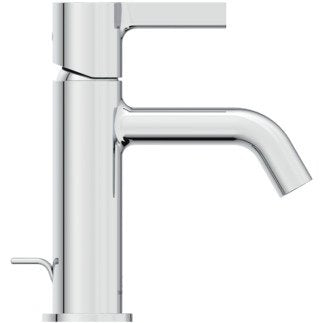 Mobile sospeso 60x37 bianco opaco con lavabo lucido, vista laterale della struttura sospesa
