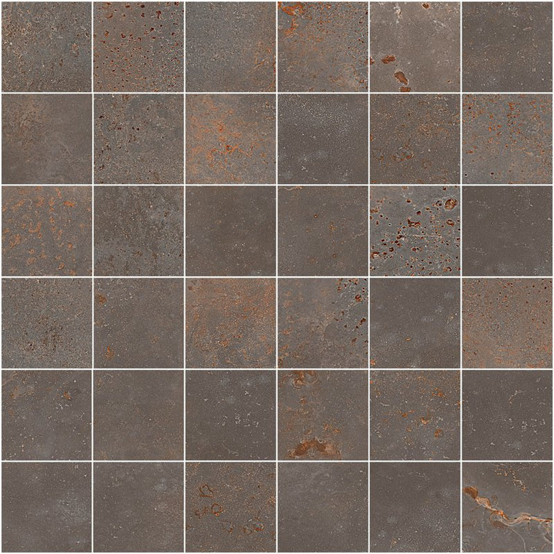 Mosaico 30x30 Cm Effetto Metallo In Gres Porcellanto Iron in gres porcellanato e ceramica, superficie e texture...