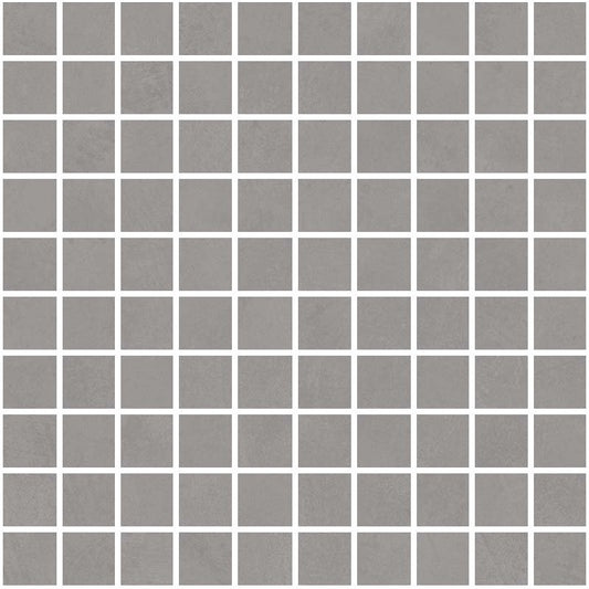Mosaico 30x30 effetto cemento In Gres Porcellanato Ash Natural Ceramica Sant Agostino Insideart CSAMIAAN30