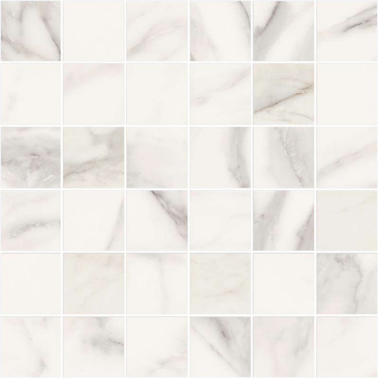 Mosaico 30x30 Effetto Marmo In Gres Porcellanato Extra in ceramica, superficie e texture ravvicinata del gres