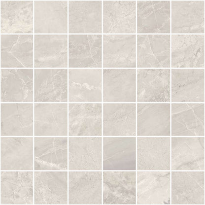 Mosaico 30x30 Effetto Marmo In Gres Porcellanato Silver Ceramica Sant Agostino Trumarmi CSAMTMSI30