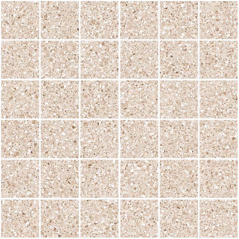 Mosaico 30x30 Effetto Marmo Rettificato In Gres Sand Nat Lev in gres porcellanato e ceramica, superficie e texture...