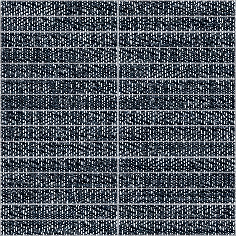 Mosaico 30x30 Effetto Tessuto in Gres Porcellanato Denim in ceramica, superficie e texture ravvicinata del gres