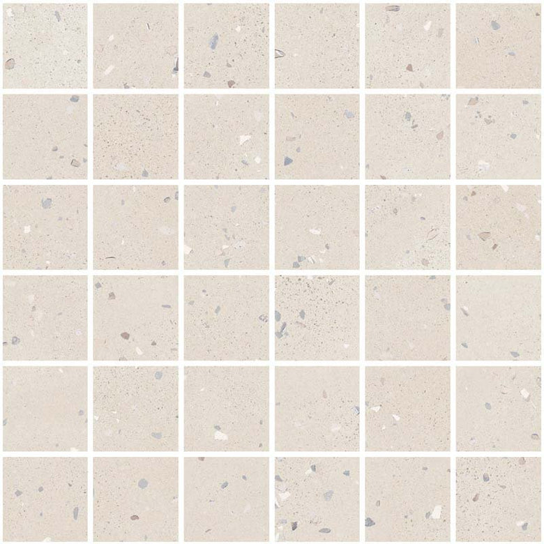 Mosaico 30x30 in gres Sand Ceramica Sant Agostino in gres porcellanato e naturale, superficie e texture ravvicinata del gres
