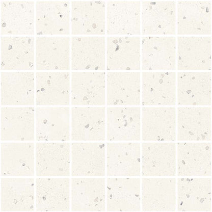 Mosaico 30x30 in gres White Ceramica Sant Agostino Deconcrete De Micro CSAMDIWH30