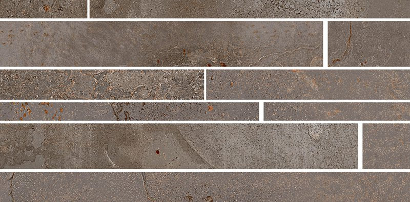 Muretto 22,5x45 Cm Effetto Metallo In Gres Porcellanto Iron in gres porcellanato e ceramica, superficie e texture...
