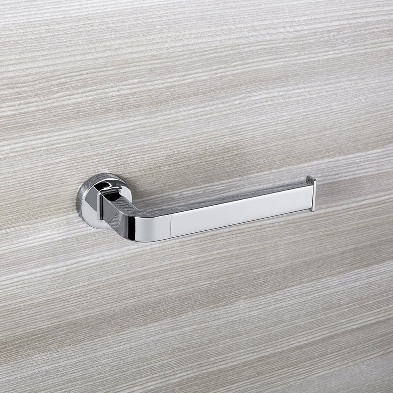 Colombo Nordic Porta Rotolo wc Reversibile in cromall Cromo in cromato montato a parete, vista del design e della...