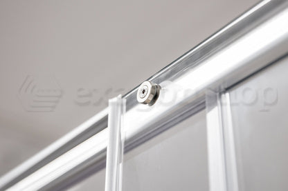 Novellini Elyane 2p Box doccia 134-140 cm a nicchia scorrevole 6 mm H 190 silver
