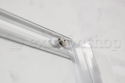 Novellini Elyane 2p Box doccia 140-146 cm a nicchia scorrevole 6 mm H 190 silver