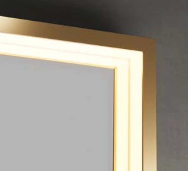 Specchio 100x80 illuminato oro spazzolato Torino