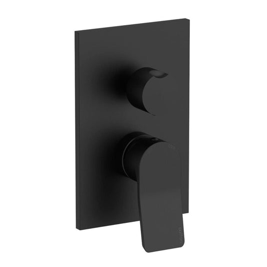Paffoni Tilt set rubinetteria lavabo e bidet senza scarico con miscelatore doccia incasso nero opaco