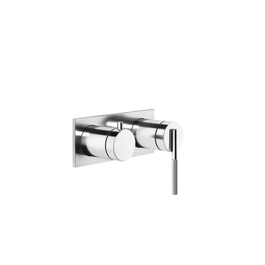 Parte esterna miscelatore a parete 2 vie vasca doccia con deviatore automatico parte incasso non inclusa cromo ingranaggio 63579 gessi