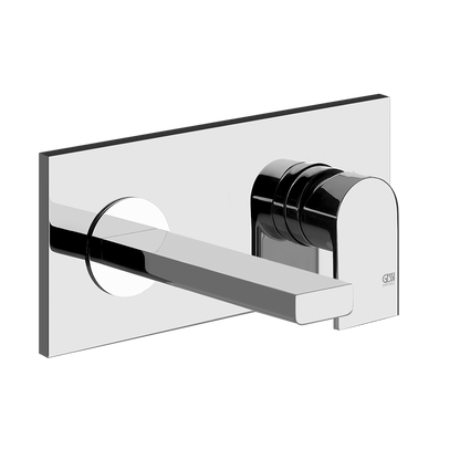 Parte Esterna Miscelatore lavabo a Parete Bocca Corta Senza Scarico senza parte incasso cromo Via Manzoni 44893 Gessi
