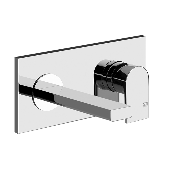Parte Esterna Miscelatore lavabo a Parete Bocca Corta Senza Scarico senza parte incasso cromo Via Manzoni 44893 Gessi