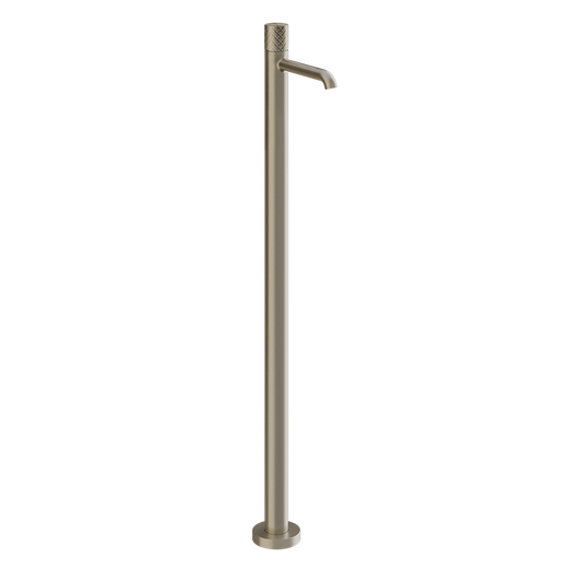 Parte esterna miscelatore lavabo da terra senza scarico brushed brass intreccio 70195 Gessi