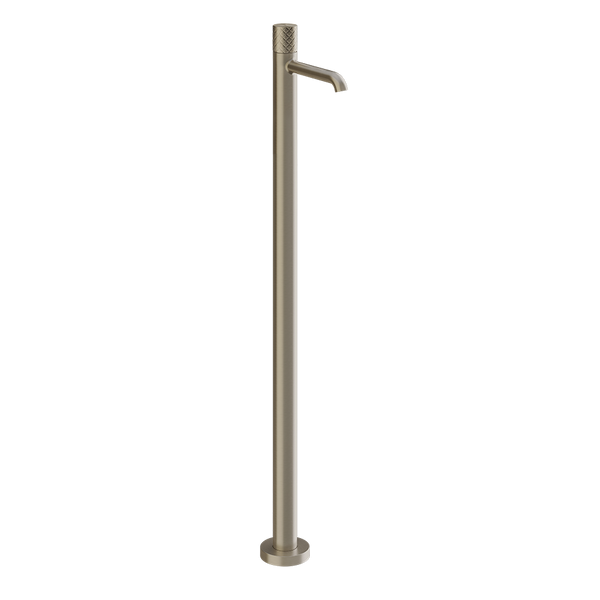 Parte esterna miscelatore lavabo da terra senza scarico brushed brass intreccio 70195 Gessi