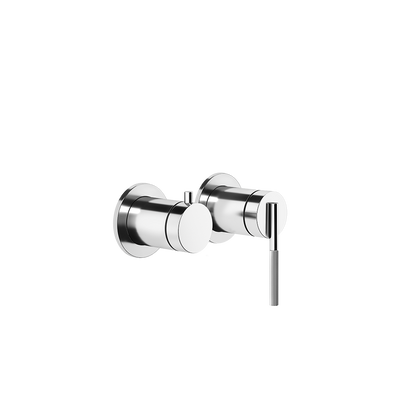 Parte esterna miscelatore vasca a parete 2 vie con deviatore automatico cromo parte incasso non inclusa ingranaggio 63580 gessi