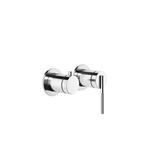 Parte esterna miscelatore vasca a parete 2 vie con deviatore automatico cromo parte incasso non inclusa ingranaggio 63580 gessi