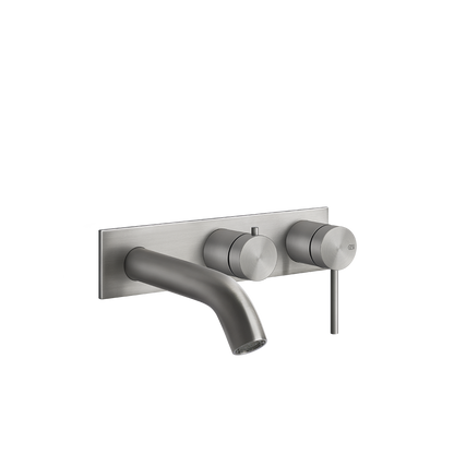 Parte esterna miscelatore vasca con deviatore e bocca parte incasso non inclusa Steel brushed 54136 Gessi