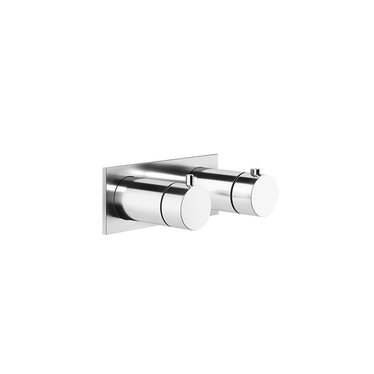 Parte esterna per miscelatore termostatico 2 vie con deviatore parte incasso non inclusa cromo Ventaglio 63334 Gessi