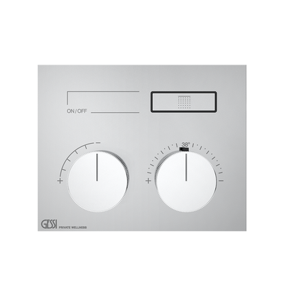 Parti esterne per miscelatore doccia termostatico a una funzione parte incasso non inclusa finox hi fi 63002 gessi