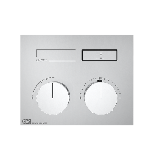Parti esterne per miscelatore doccia termostatico a una funzione parte incasso non inclusa finox hi fi 63002 gessi