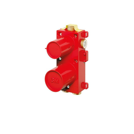 Parti incasso miscelatore meccanico 2 e 3 vie con deviatore in ottone RWIT22A2ZZ01 Treemme