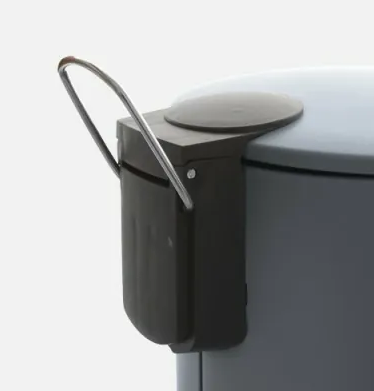 Pattumiera 3 L soft close in acciaio grigio Color