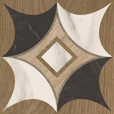 Pavimento 20x20 con decoro Effetto Legno In Gres Porcellanato Elite 01 Ceramica Sant Agostino Intarsi CSAIEL0120