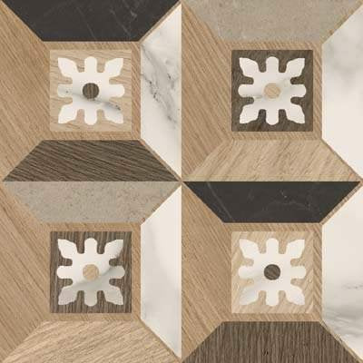 Pavimento 20x20 con decoro Effetto Legno In Gres Porcellanato Elite 04 Ceramica Sant Agostino Intarsi CSAIEL0420