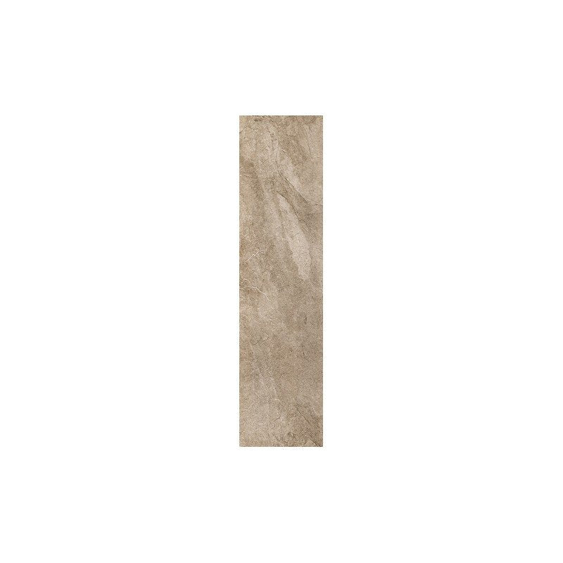 Pavimento 20x80 in gres porcellanato 9 mm rettificato ecru, superficie e texture ravvicinata del gres
