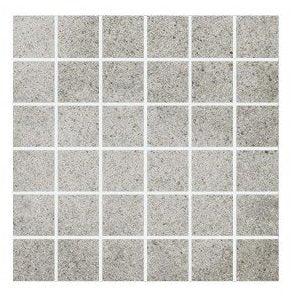 Pavimento 30x30 mosaico in gres porcellanato concrete Start, superficie e texture ravvicinata del gres