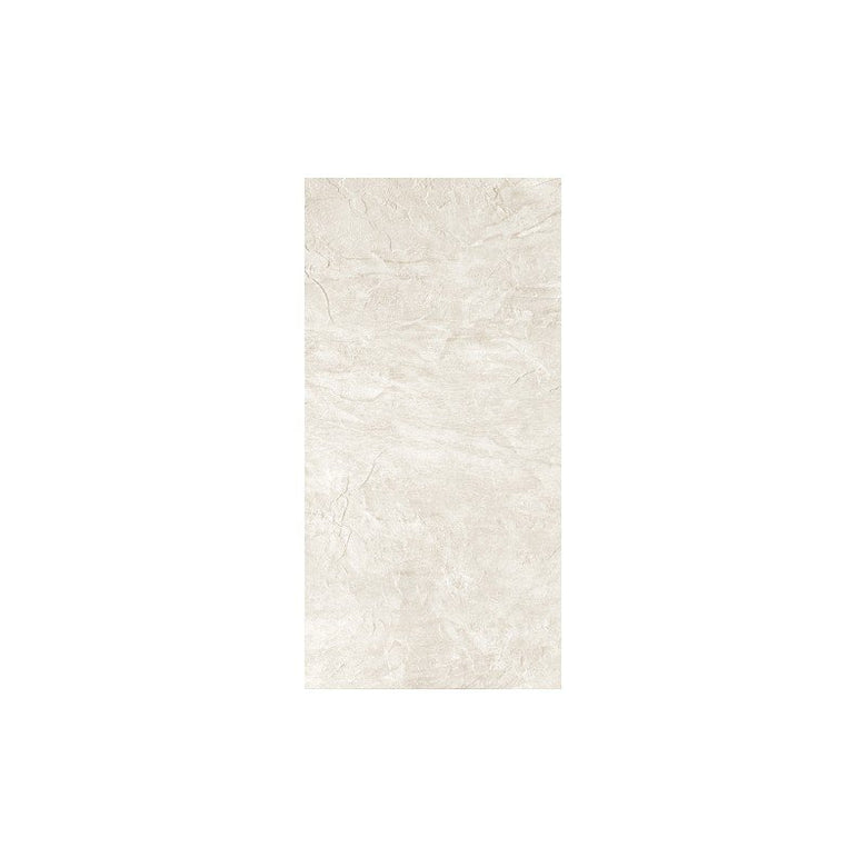 Pavimento 40x80 in gres porcellanato 9 mm rettificato blanc, superficie e texture ravvicinata del gres