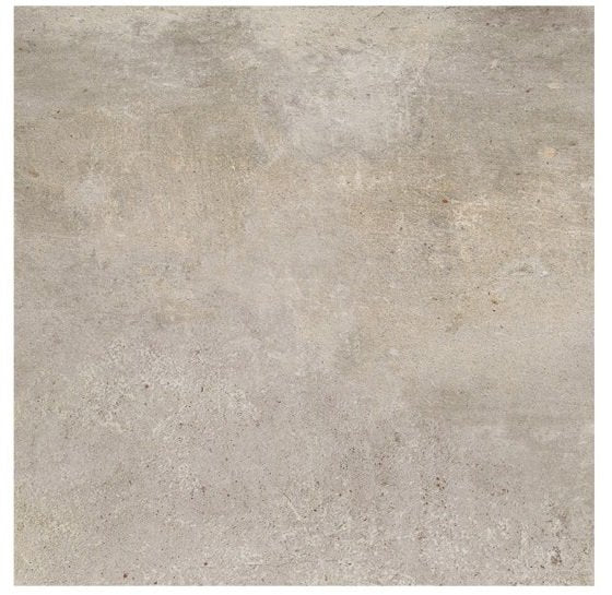 Pavimento 60x60 in gres porcellanato taupe Start Naxos posata in ambiente arredato, dettaglio della venatura