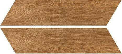 Pavimento chevron 11x54 effetto parquet in gres in ambientazione completa, vista d'insieme della stanza