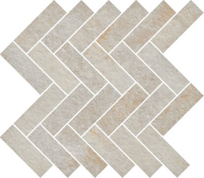 Pavimento e rivestimento 30x36 mosaico effetto pietra in 00 Bianco in gres porcellanato e naturale, superficie e texture...